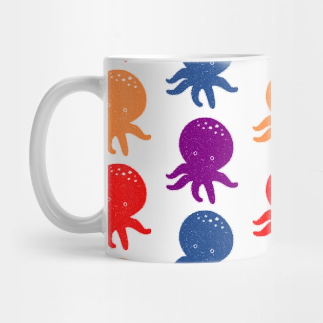 Colorful Baby Octopus Pattern by Braznyc